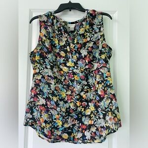 Coldwater Creek Sleeveless Floral Top 16/XL